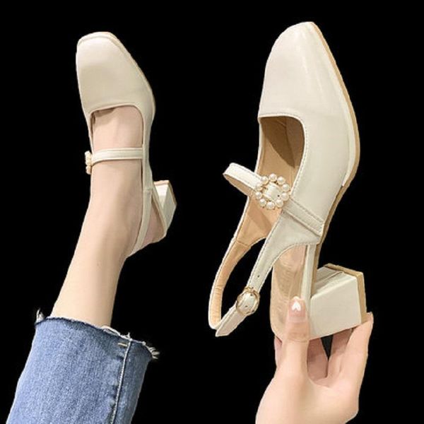 sandals retro square toe temperament high heel women's shoes spring and summer fashion all-match baotou, Black
sandals retro square toe temperament high heel women's shoes spring and summer fashion all-match baotou, Black