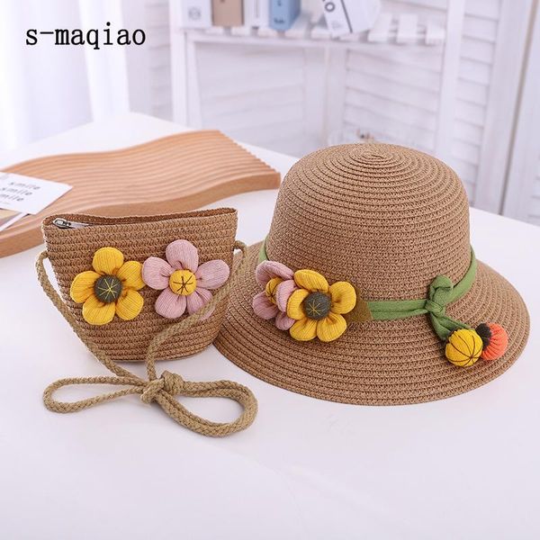 cute sweet girls straw hat +should bag handbag 2 pcs sets summer kid princess flowers beach hats outdoor uv protection sun caps &, Yellow
cute sweet girls straw hat +should bag handbag 2 pcs sets summer kid princess flowers beach hats outdoor uv protection sun caps &, Yellow
