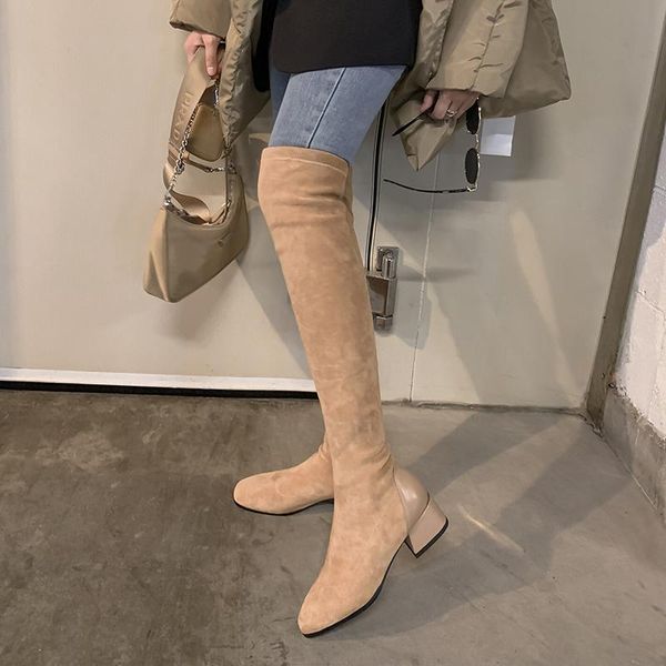 boots qzyerai winter women over the knee suede square toe stretch flock heel long shoes size 34-43, Black
boots qzyerai winter women over the knee suede square toe stretch flock heel long shoes size 34-43, Black