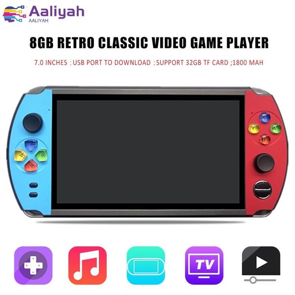 retro handheld game player 8gb 16gb 7.0" lcd color screen video console built-in 2000+ games for kids child gift portable players
retro handheld game player 8gb 16gb 7.0" lcd color screen video console built-in 2000+ games for kids child gift portable players