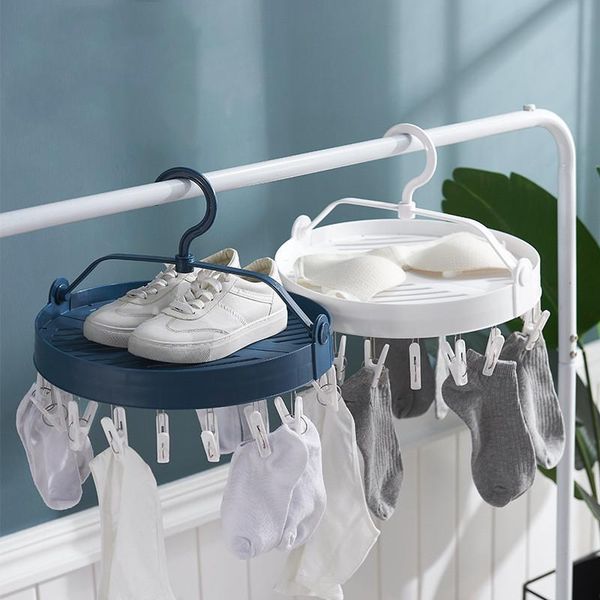 hooks & rails round foldable clothes hanger 18 clip hook clothespin underwear socks multifunctional storage drying rack artifact
hooks & rails round foldable clothes hanger 18 clip hook clothespin underwear socks multifunctional storage drying rack artifact