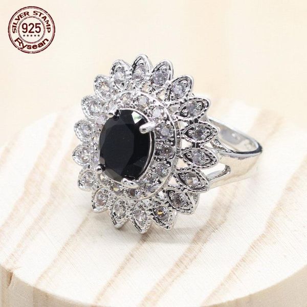 wedding rings 925 sterling silver ring women jewelry black flower shape semi-precious christmas birthday gift, Slivery;golden
wedding rings 925 sterling silver ring women jewelry black flower shape semi-precious christmas birthday gift, Slivery;golden
