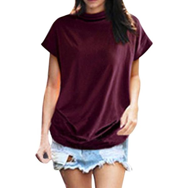 women casual turtleneck short sleeve cotton girl solid blouse shirt female plus size clothing fashion 2021 women's blouses & shirts, White
women casual turtleneck short sleeve cotton girl solid blouse shirt female plus size clothing fashion 2021 women's blouses & shirts, White