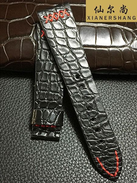 watch bands soft double alligator band handmade genuine leather belt custom universal strap 20mm 22mm 24mm crocodile skin watchbands, Black;brown
watch bands soft double alligator band handmade genuine leather belt custom universal strap 20mm 22mm 24mm crocodile skin watchbands, Black;brown
