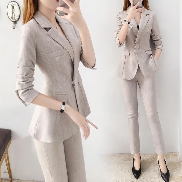 women's suits & blazers suit spring and autumn fashion was thin professional temperament trousers two-piece wild, White;black
women's suits & blazers suit spring and autumn fashion was thin professional temperament trousers two-piece wild, White;black