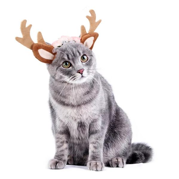 pet christmas decoration cute elk antlers cat headband po props accessories for cats costumes
pet christmas decoration cute elk antlers cat headband po props accessories for cats costumes