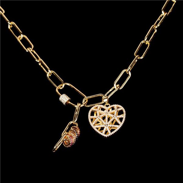 liemjee hollow love heart zircon necklace fashion personality hip hop thick chain jewelry for women feature namour charm gift pendant neckla, Silver
liemjee hollow love heart zircon necklace fashion personality hip hop thick chain jewelry for women feature namour charm gift pendant neckla, Silver