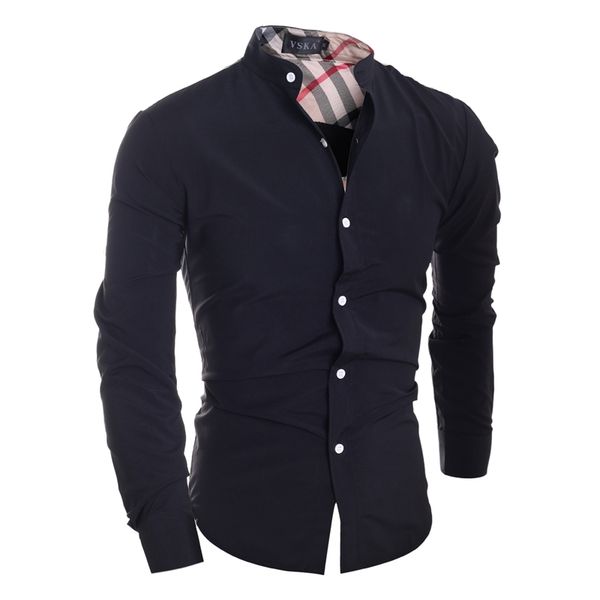 men's casual fashion classic plaid stitching camisa masculina long-sleeved shirt male shirts men xxl iyw21 x619, White;black
men's casual fashion classic plaid stitching camisa masculina long-sleeved shirt male shirts men xxl iyw21 x619, White;black