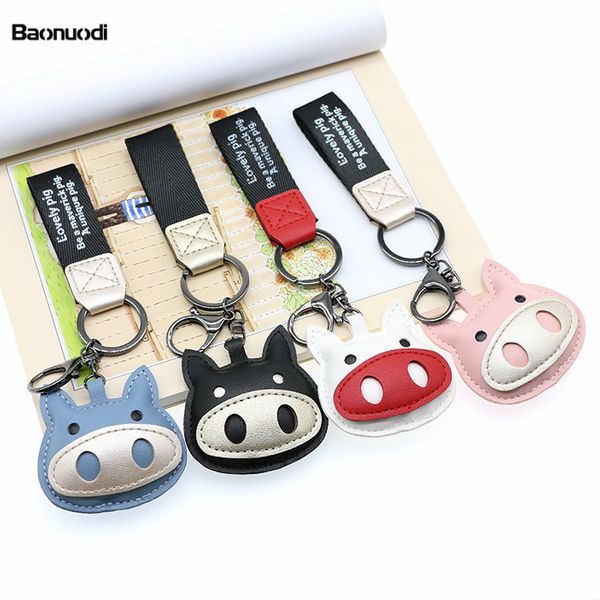 souvenirs pendant creative cute pu leather pig key chain korean fashion car personalized hand rope bag
souvenirs pendant creative cute pu leather pig key chain korean fashion car personalized hand rope bag