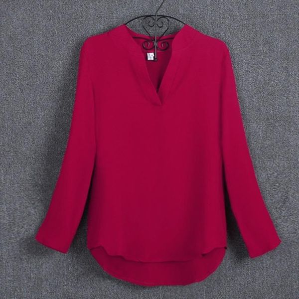 chiffon office long sleeve womens shirts work clothing plus size blusas femininas s 5xl, White
chiffon office long sleeve womens shirts work clothing plus size blusas femininas s 5xl, White