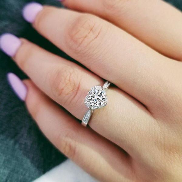 cluster rings solid real 925 sterling silver for women heart shaped engagement fashion style wedding r869, Golden;silver
cluster rings solid real 925 sterling silver for women heart shaped engagement fashion style wedding r869, Golden;silver