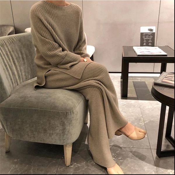 fashion soft homewear 2 piece womens pants set elegant o neck pullover and knitted solid autumn winter lady pajama, White
fashion soft homewear 2 piece womens pants set elegant o neck pullover and knitted solid autumn winter lady pajama, White