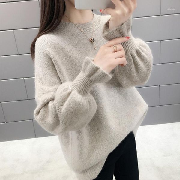 autumn winter korean women sweater casual o neck solid knitted pullover loose flare sleeve elegant sweaters women's, White;black
autumn winter korean women sweater casual o neck solid knitted pullover loose flare sleeve elegant sweaters women's, White;black