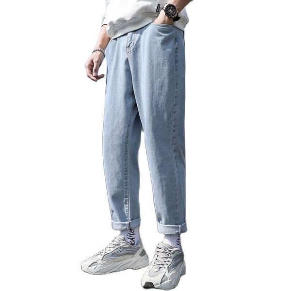 men's jeans loose jeans, trousers, simple design, high-quality cotton, comfortable, all-match casual straight-leg for, Blue
men's jeans loose jeans, trousers, simple design, high-quality cotton, comfortable, all-match casual straight-leg for, Blue