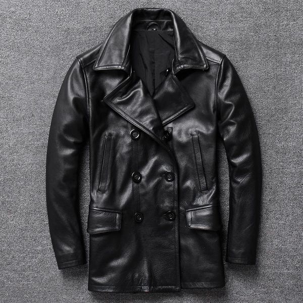 men's leather & faux genuine jacket men pilot blouson cuir homme thickened fur one piece 2021, Black
men's leather & faux genuine jacket men pilot blouson cuir homme thickened fur one piece 2021, Black