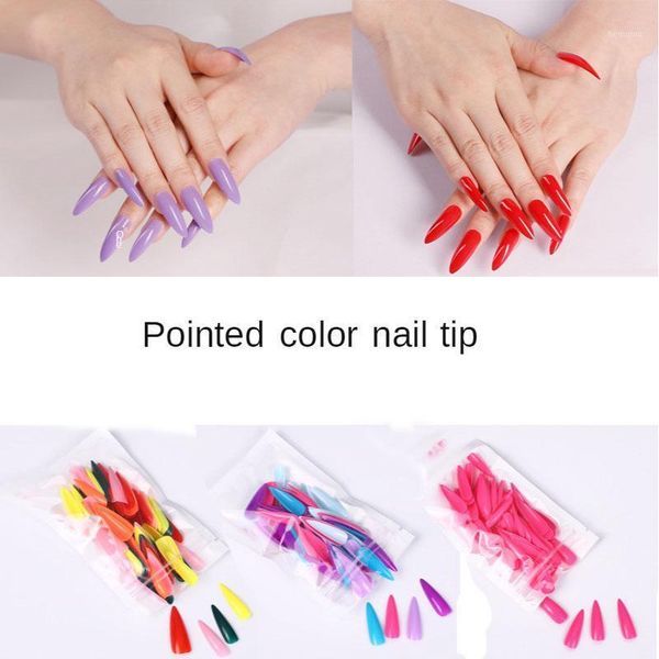 100pcs/set fake nails art nail tips press on false long pointed solid color finished piece full manicure tool1, Red;gold
100pcs/set fake nails art nail tips press on false long pointed solid color finished piece full manicure tool1, Red;gold
