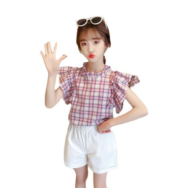 summer children clothing sets for girls plaid short sleeve and shorts 2pcs kids clothes suit baby teenager girl costume, White
summer children clothing sets for girls plaid short sleeve and shorts 2pcs kids clothes suit baby teenager girl costume, White