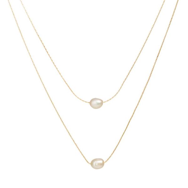 chains european and american style necklace fashion women's multi-layer christmas freshwater pearl jewelry, Silver
chains european and american style necklace fashion women's multi-layer christmas freshwater pearl jewelry, Silver