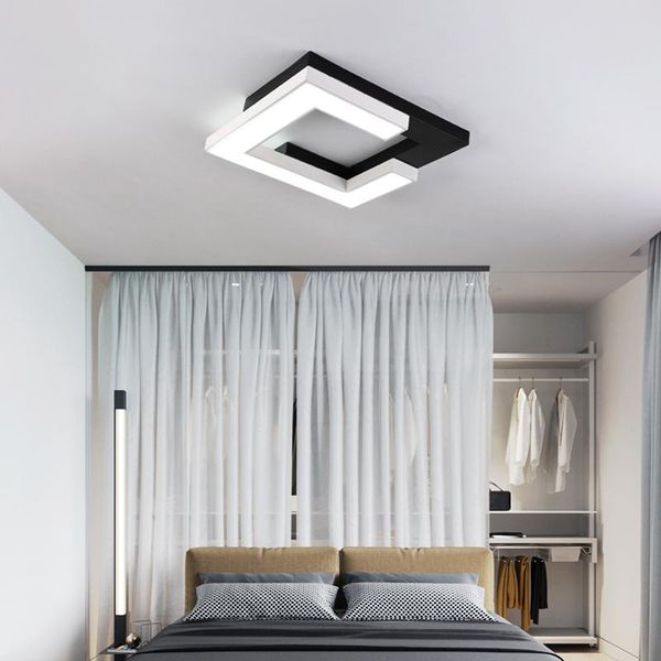 ceiling lights nordic bedroom lamp simple modern creative atmosphere square black and white combination
ceiling lights nordic bedroom lamp simple modern creative atmosphere square black and white combination