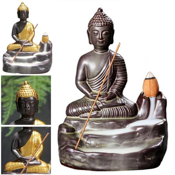 ceramic buddha incense statue buddhist smoke backflow cone censer burner holder home decor fragrance lamps
ceramic buddha incense statue buddhist smoke backflow cone censer burner holder home decor fragrance lamps