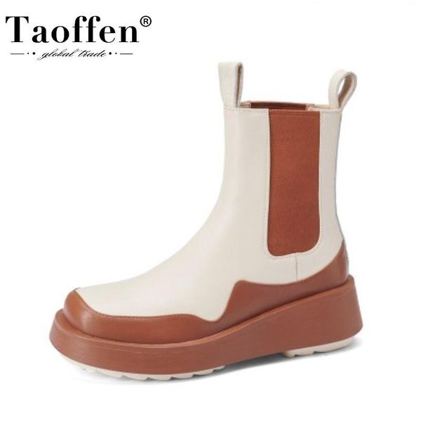 boots taoffen size 33-40 real leather women ankle shoes thick bottom platform mixed color cool winter ladies footwear, Black
boots taoffen size 33-40 real leather women ankle shoes thick bottom platform mixed color cool winter ladies footwear, Black