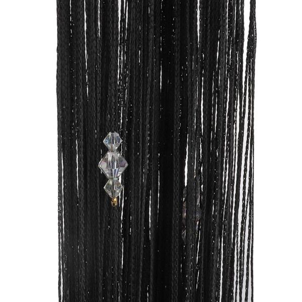 black shiny crystal 3 beads cord curtain durable and washable curtains breathable foldable 1x2m & drapes
black shiny crystal 3 beads cord curtain durable and washable curtains breathable foldable 1x2m & drapes