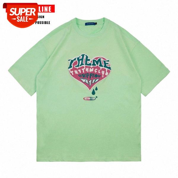 love print short-sleeved t-shirt men and women vibe style couples oversize loose ins bottoming shirt tide brand #ae9b, White;black
love print short-sleeved t-shirt men and women vibe style couples oversize loose ins bottoming shirt tide brand #ae9b, White;black