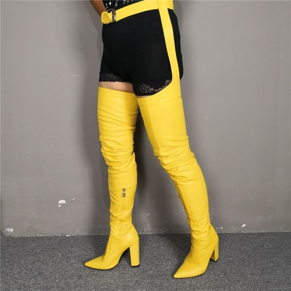 boots ol'handcrafted woman thigh high-square boots nice toe pointed yellow club shoes and size 5-15 p7rl, Black
boots ol'handcrafted woman thigh high-square boots nice toe pointed yellow club shoes and size 5-15 p7rl, Black