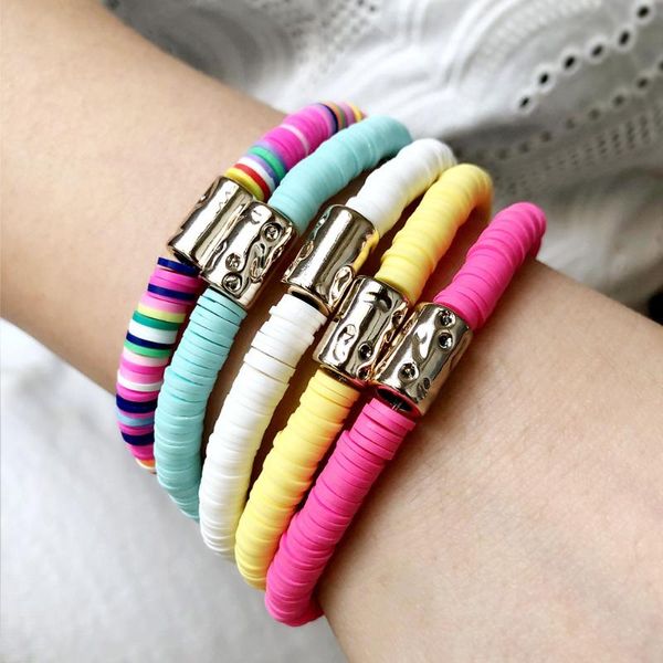 charm bracelets 2021 arrivals bohemia color handmade soft ceramic bracelet female trend gold tube slastic rope jewelry, Golden;silver
charm bracelets 2021 arrivals bohemia color handmade soft ceramic bracelet female trend gold tube slastic rope jewelry, Golden;silver