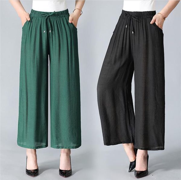 plus size 6xl 7xl women capri wide leg summer elstic waist mid office trousers chic streetwear casual thin cotton linen, Black;white
plus size 6xl 7xl women capri wide leg summer elstic waist mid office trousers chic streetwear casual thin cotton linen, Black;white