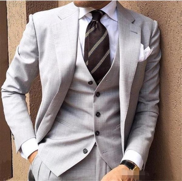 men's suits & blazers handsome grey groom tuxedos notch lapel groomsman wedding 3 piece suit men business prom formal blazer(jacket+pan, White;black
men's suits & blazers handsome grey groom tuxedos notch lapel groomsman wedding 3 piece suit men business prom formal blazer(jacket+pan, White;black