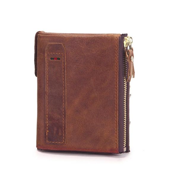 men's short wallet first layer leather clutch bag fashion ultra-thin coin purse double zipper card holder wallets, Red;black
men's short wallet first layer leather clutch bag fashion ultra-thin coin purse double zipper card holder wallets, Red;black