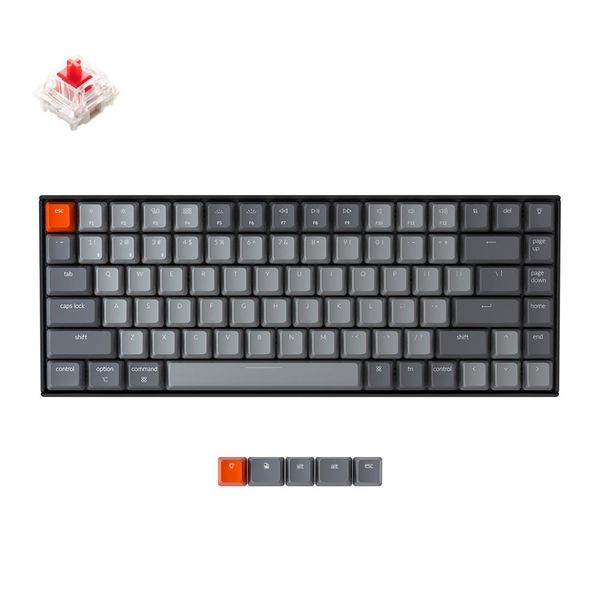 keychron k2 a v2 bluetooth mechanical keyboard w/ gateron red switch/white led backlit 84 key wireless keyboard for mac windows
keychron k2 a v2 bluetooth mechanical keyboard w/ gateron red switch/white led backlit 84 key wireless keyboard for mac windows