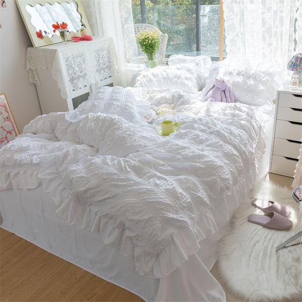 bedding sets pleated seersucker duvet cover set 4 pieces (quilt cover+bed sheet+pillow case) soft cotton textured home textiles
bedding sets pleated seersucker duvet cover set 4 pieces (quilt cover+bed sheet+pillow case) soft cotton textured home textiles