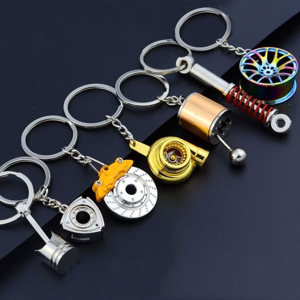 keychains creative gift car metal keychain turbo gear hub pendant brake disc shock absorber, Silver
keychains creative gift car metal keychain turbo gear hub pendant brake disc shock absorber, Silver