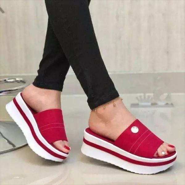 slippers women's faux suede solid color pull-on high-heeled platform classic all-match fashion casual summer beach 6kf053, Black
slippers women's faux suede solid color pull-on high-heeled platform classic all-match fashion casual summer beach 6kf053, Black