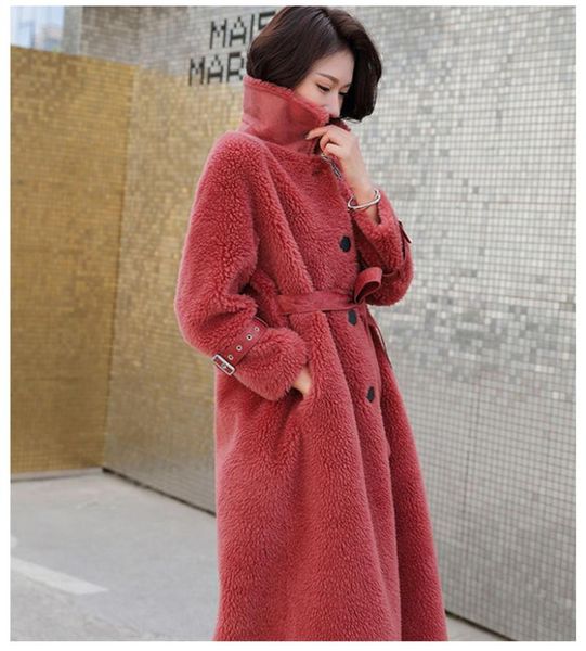 women's wool & blends arrival genuine cashmere long coats real jackets fleece fur collar outerwear winter, Black
women's wool & blends arrival genuine cashmere long coats real jackets fleece fur collar outerwear winter, Black