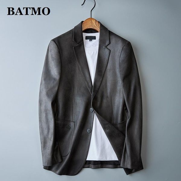 men's suits & blazers batmo 2021 arrival pu leather casual blazer men,men's jackets x1, White;black
men's suits & blazers batmo 2021 arrival pu leather casual blazer men,men's jackets x1, White;black