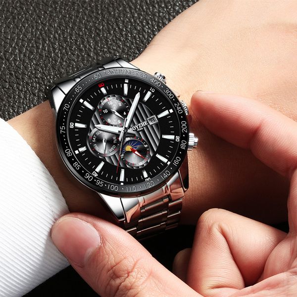 clock masculino 2019 men clocks fire luxury automatic mechanical fully steel business watertight sports, Slivery;brown
clock masculino 2019 men clocks fire luxury automatic mechanical fully steel business watertight sports, Slivery;brown