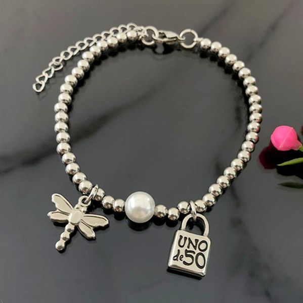heart lock key pearl bracelet stainless steel round ball beads tube letter man women fashion lucky jewelry pulsera charm bracelets, Golden;silver
heart lock key pearl bracelet stainless steel round ball beads tube letter man women fashion lucky jewelry pulsera charm bracelets, Golden;silver