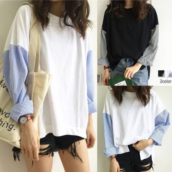 women's hoodies & sweatshirts shirt oversize ladies loose striped black white stitching round neck long sleeve casual plus size vintage
women's hoodies & sweatshirts shirt oversize ladies loose striped black white stitching round neck long sleeve casual plus size vintage