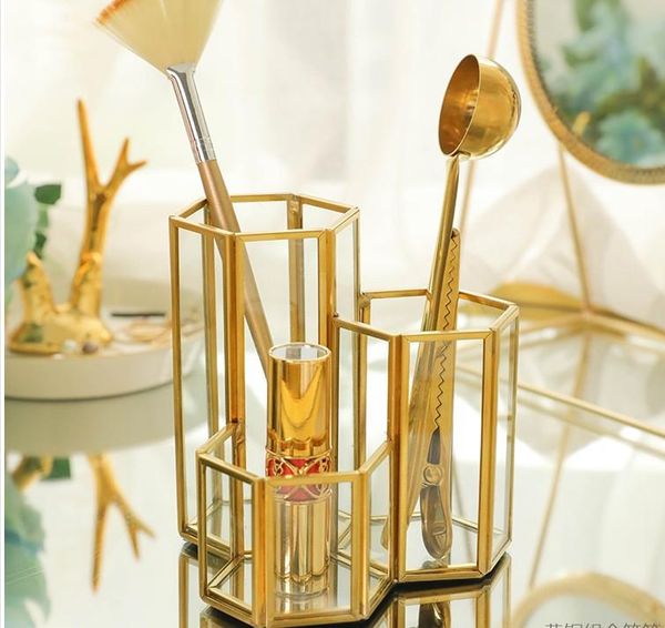 makeup brush bucket glass storage tube wind deskdressing table retro simple eyebrow pencil beauty finishing box boxes & bins
makeup brush bucket glass storage tube wind deskdressing table retro simple eyebrow pencil beauty finishing box boxes & bins