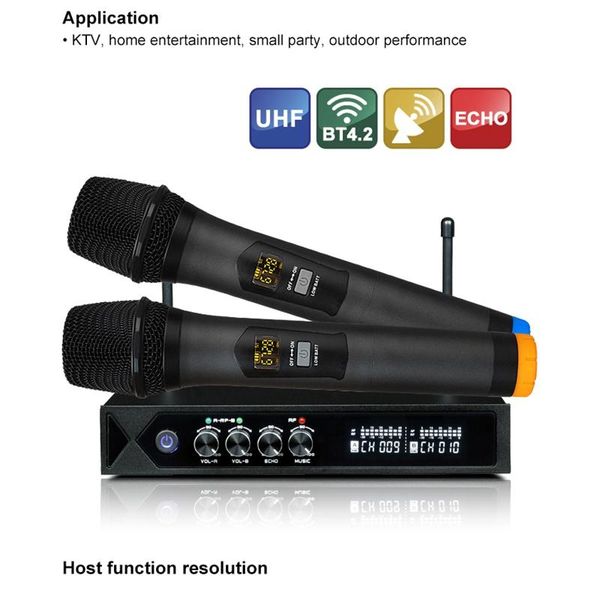 wireless microphone system karaoke dual handheld for computer speaker studio party microphone(us plug) microphones
wireless microphone system karaoke dual handheld for computer speaker studio party microphone(us plug) microphones