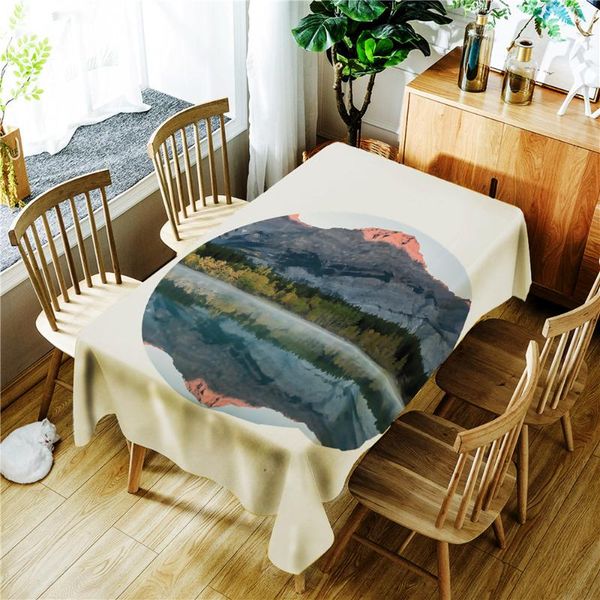 mountain water reflection printing polyester waterproof tablecloth washable dustproof rectangular table cloth
mountain water reflection printing polyester waterproof tablecloth washable dustproof rectangular table cloth