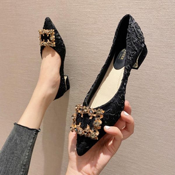 dress shoes 2021 stiletto pointed toe rhinestone buckle french wedding women's single, Black
dress shoes 2021 stiletto pointed toe rhinestone buckle french wedding women's single, Black