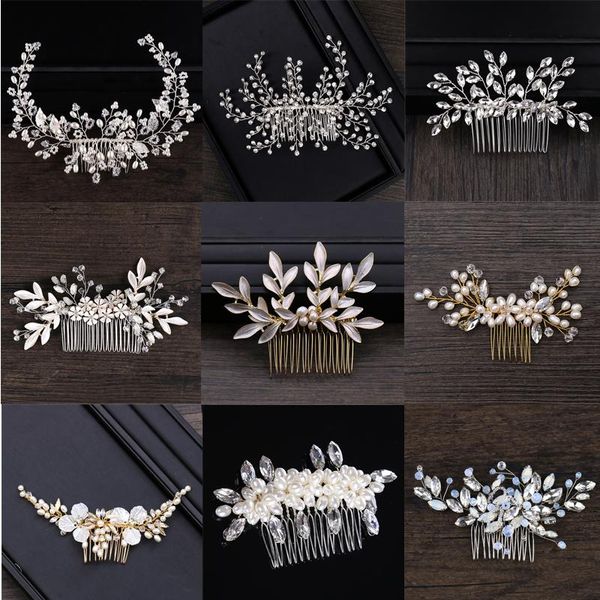 hair clips & barrettes luxury handmade combs wedding accessories pearl rhinestone bridal jewelry for women floral ornament, Golden;silver
hair clips & barrettes luxury handmade combs wedding accessories pearl rhinestone bridal jewelry for women floral ornament, Golden;silver