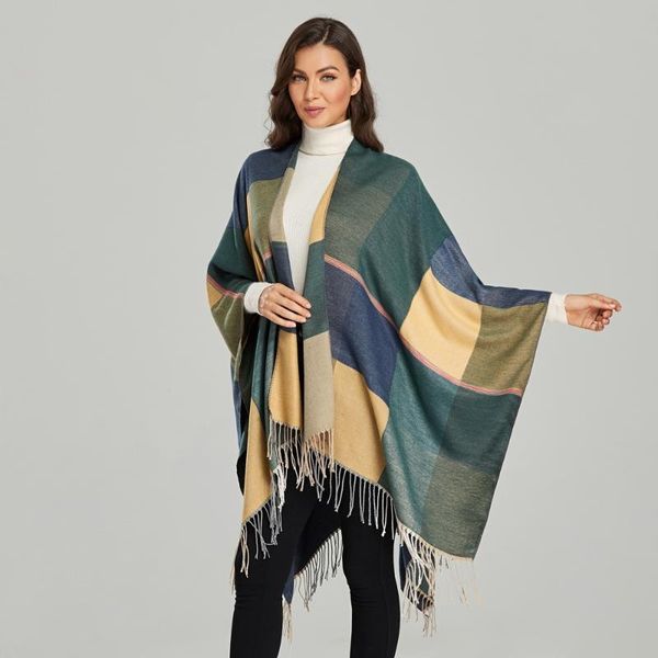 scarves women's winter long tassel cashmere scarf shawl female retro fashion thick warm travel poncho designer blanket pashmina, Blue;gray
scarves women's winter long tassel cashmere scarf shawl female retro fashion thick warm travel poncho designer blanket pashmina, Blue;gray