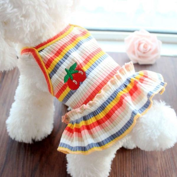 the dog clothes skirt pet spring and summer dog lovers thin clothes color stripe cat
the dog clothes skirt pet spring and summer dog lovers thin clothes color stripe cat