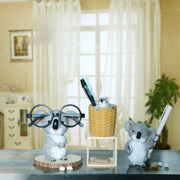 decorative objects & figurines animal sculpture set of 3 mini cute resin koala glasses pen holder adorable ornament home garden office decor
decorative objects & figurines animal sculpture set of 3 mini cute resin koala glasses pen holder adorable ornament home garden office decor