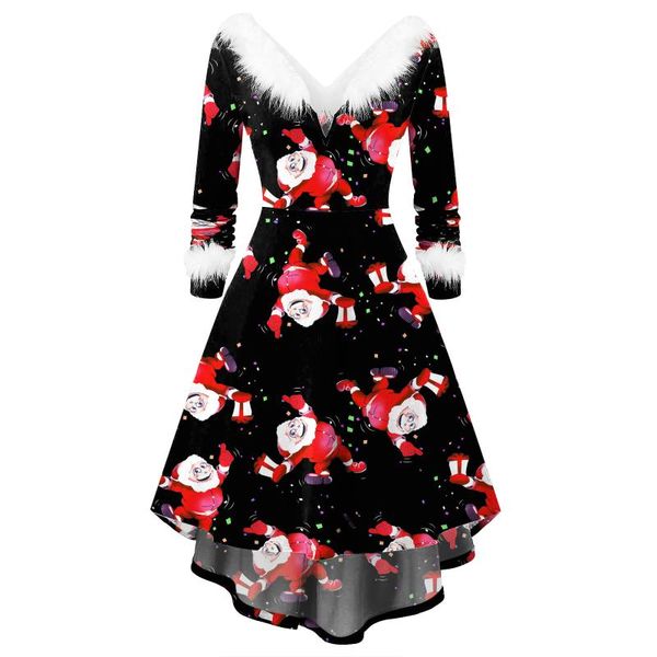 casual dresses women christmas dress long sleeve plush v neck cartoon santa snowflake print street party festival midi s//l/xl/xxl, Black;gray
casual dresses women christmas dress long sleeve plush v neck cartoon santa snowflake print street party festival midi s//l/xl/xxl, Black;gray